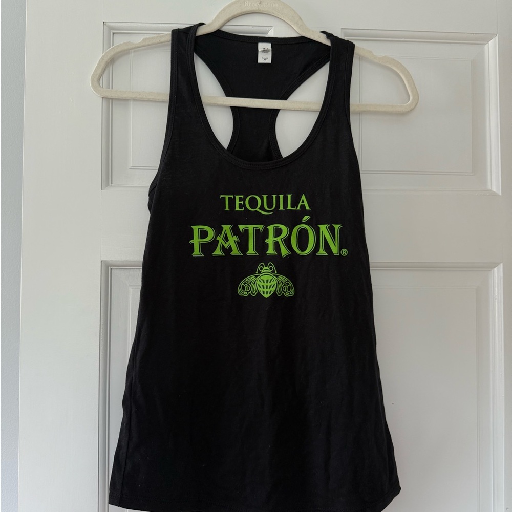 Patron Tequila Green and Black halter Tank top